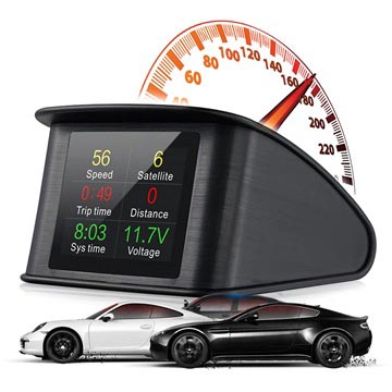 Tilaa Universal Smart Digital Car HUD Speedometer T600 - Black