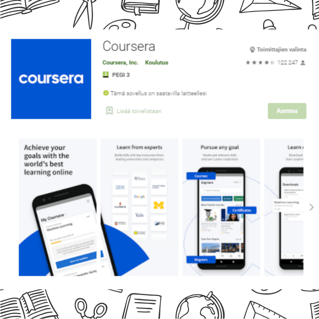 Coursera -opetussovellus