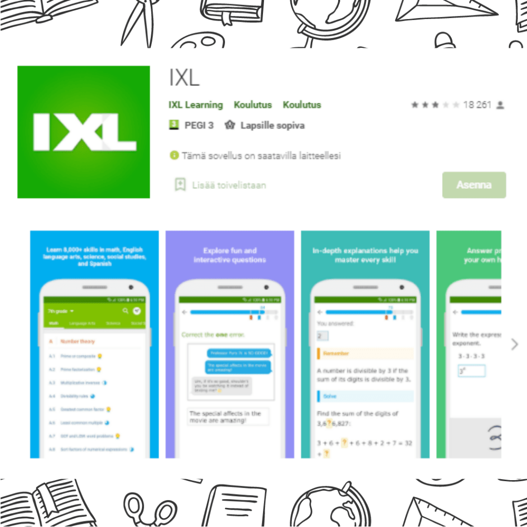 IXL-opetussovellus