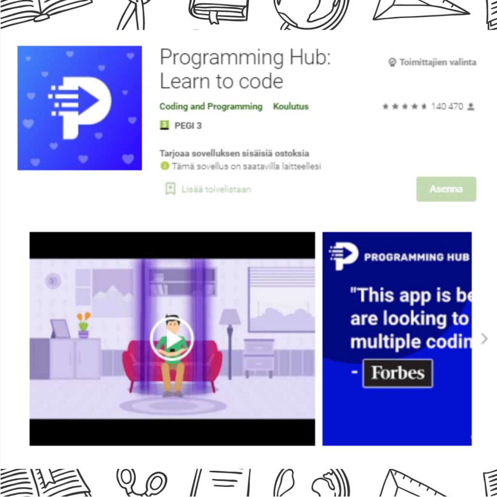 Programming Hub -koodaussovellus