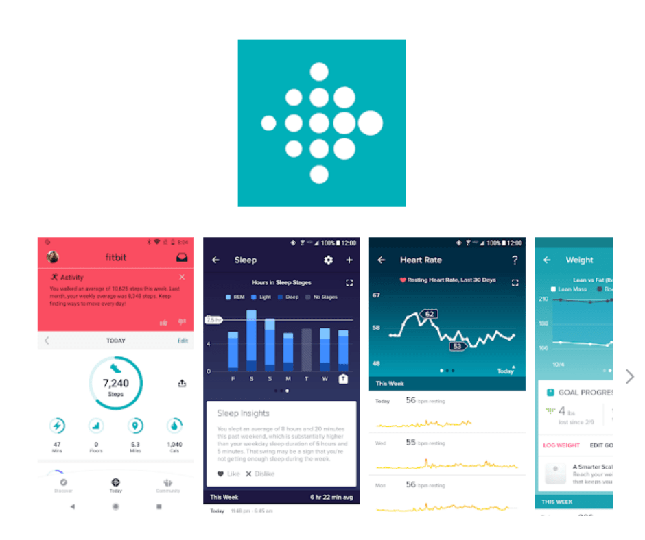 Fitbit treenisovellus Fitbit Fitness-sovellus