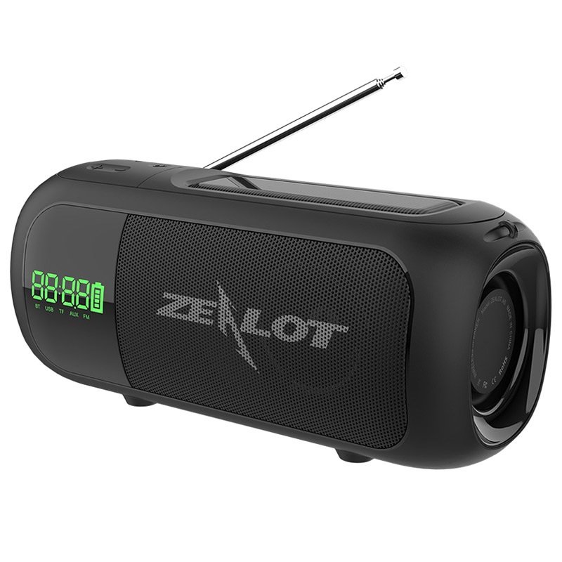 Zealot A5 Solar langaton kaiutin Zealotin Bluetooth-kaiutin aurinkokennolatauksella