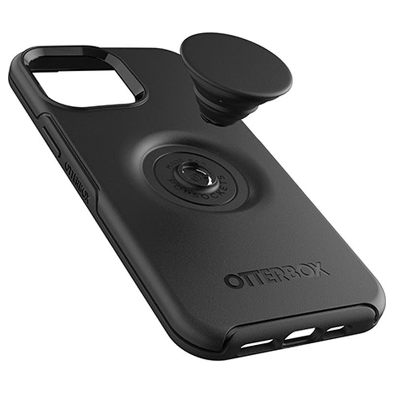 Otterboxin musta kuori integroidulla PopSocketsilla