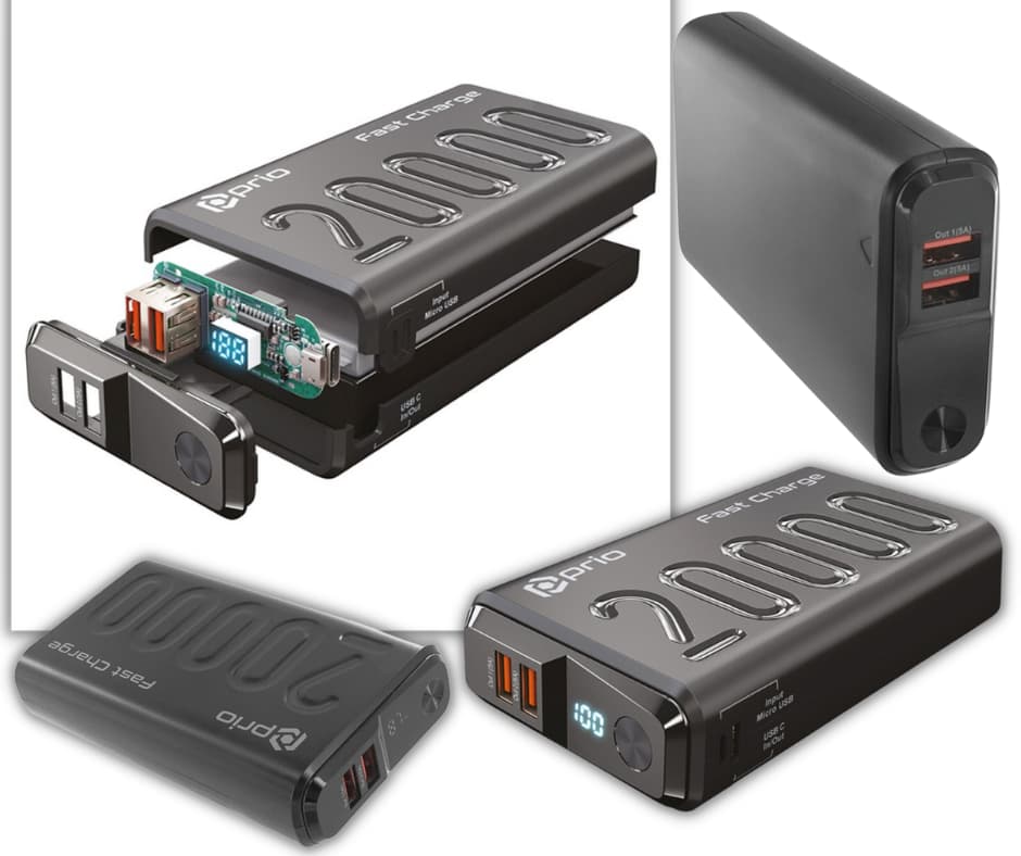 Prio Fast Charge varavirtalähde 20000mAh Prio Fast Charge virtapankki