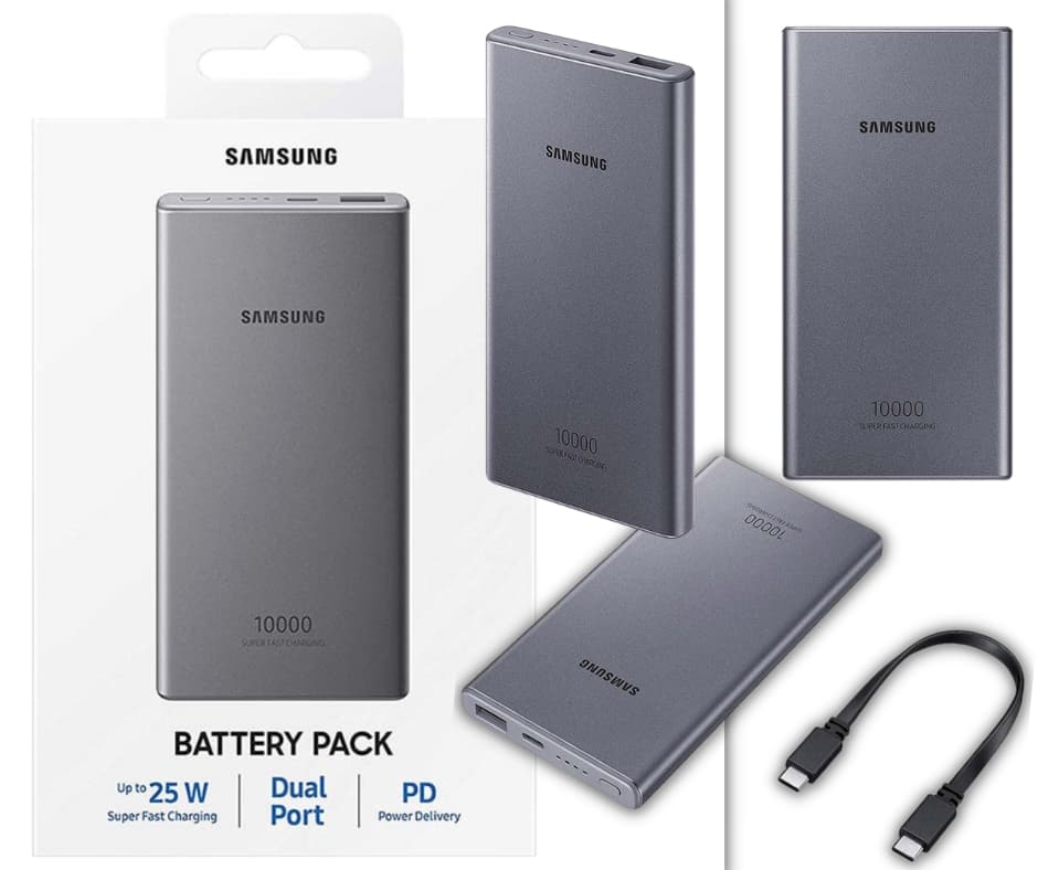 Alkuperäinen Samsung varavirtalähde 10000mAh Samsung EB-P3300 varavirtalähde
