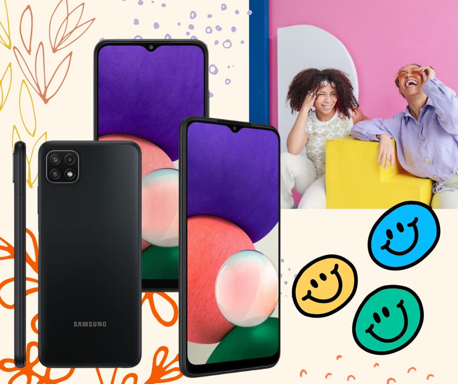 Samsung Galaxy A22 5G puhelin lapsille Lasten puhelin Samsung Galaxy A22 5G