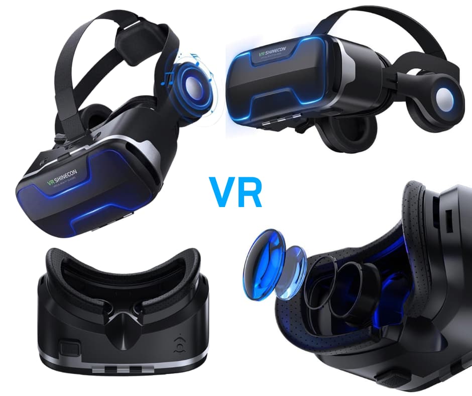 VR Shinecon G02ED lasit AMV-kuulokkeilla