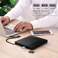 005 Ulkoinen USB-C/USB-optinen asema SD/TF-kortinlukijalla - CD/DVD-toisto ja poltto