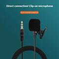 1.5m kaksikapselinen Clip-On Lavalier-mikrofoni