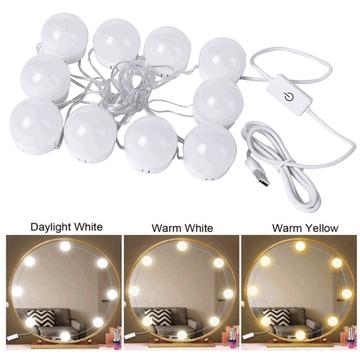 10-LED-valoketju peilille / USB-meikkipeilin valo