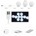 10-LED-valoketju peilille / USB-meikkipeilin valo