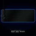 10 valaistusmoodia Suuri pelien RGB-valo näppäimistö hiirityyny puhelimen langattomalla latauslaitteella - musta/15W