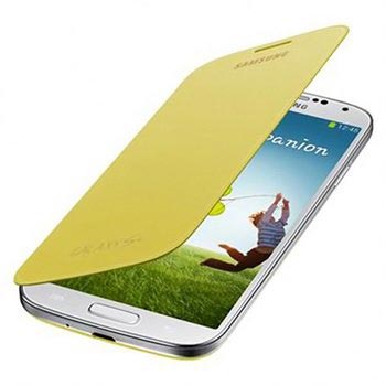 Samsung Galaxy S4 I9500 Lompakkokotelo EF-FI950BYEG - Keltainen