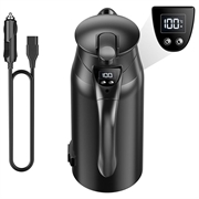 12V/24V:n autokäyttöinen vedenkeitin älykkäällä lämpötilansäätimellä - 800ml - musta