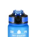 1L urheiluvesipullo, jossa on aikamerkintä Vesikannu vuototurvallinen juomakattila toimistolle koululle leirintäalueelle (BPA-vapaa) - sininen / violetti