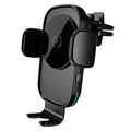 2-in-1 Auton Puhelimen Pidike / Langaton Autolaturi CW15 - 15W - Musta
