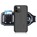 2-in-1 Detachable iPhone 12 Pro Max Sports Käsivarsikotelot - Musta