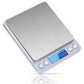 2000g / 0.1g Digitaalinen taskuvaaka Korut Keittiö Food Scale taustavalaistulla LCD-näytöllä varustettuna