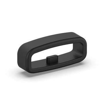 22mm silikonihihna / hihnanpidike kellon hihnalle - musta