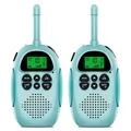 2Pcs DJ100 Lasten Walkie Talkie Lelut Lapset Interphone Mini Handheld Transceiver 3KM Range UHF-radio, jossa on kaulanauha