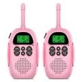 2Pcs DJ100 Lasten Walkie Talkie Lelut Lapset Interphone Mini Handheld Transceiver 3KM Range UHF-radio, jossa on kaulanauha