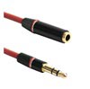 3.5mm / 3.5mm audiokaapeli - Punainen