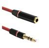3.5mm / 3.5mm audiokaapeli - Punainen