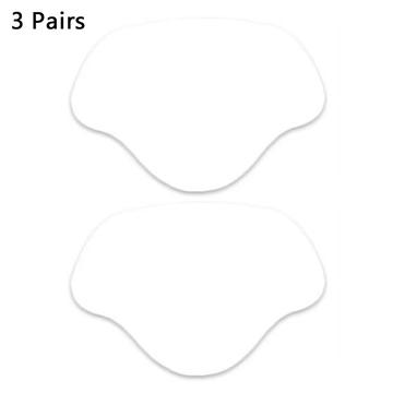 3 paria kantapään suojuksia kenkiin ja lenkkareihin, kantapään sisäkkeet - 8.5x5.8cm - Valkoinen