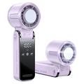 3-in-1 Mini TEC -puolijohdejäähdytyspuhallin LED-näytöllä – violetti