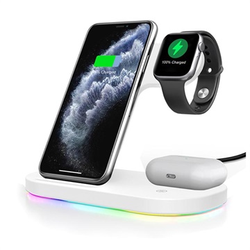 3-1:ssä Langaton Latausalusta Apple iPhone, iWatch, and Airpods