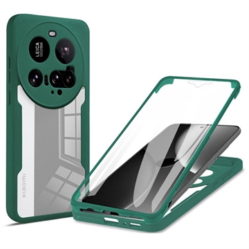 Xiaomi 15 Ultra 360 Suojaussarja Kotelo - Vihreä / Kirkas