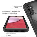 Samsung Galaxy A14 360 Suojaussarja Kotelo - Musta / Selkeä