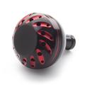 38mm:n alumiiniseoskalastuskelan säätönuppi DAIWA- ja SHIMANO-malleihin - musta / punainen
