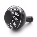 38mm:n alumiiniseoskalastuskelan säätönuppi DAIWA- ja SHIMANO-malleihin - musta / hopea