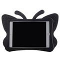 iPad Mini 2, iPad Mini 3 3D Shockproof Lasten Kotelo - Butterfly - Musta