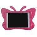 iPad Mini 2, iPad Mini 3 3D Shockproof Lasten Kotelo - Butterfly - Kuuma Pinkki