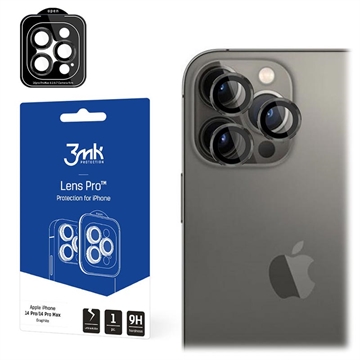 3MK Lens Protection Pro iPhone 14 Pro/14 Pro Max Kameran Suoja - Grafiitinharmaa