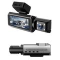4-tuumainen kaksoisobjektiivinen WiFi Dash Cam, jossa on yönäkymätallennin 170° Super-Wide etulinssi