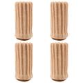 4-pack tuolin jalkojen suojukset Stretch Knit - Beige