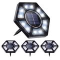 4-pack aurinko maavalot / vedenpitävä puutarha lamput - 12-LED valkoinen