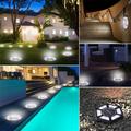 4-pack aurinko maavalot / vedenpitävä puutarha lamput - 12-LED valkoinen