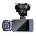 4K Dual-Lens WiFi Dash Cam, jossa on yökuvaus ja 360 kääntyvä objektiivi