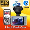 4K Dual-Lens WiFi Dash Cam, jossa on yökuvaus ja 360 kääntyvä objektiivi