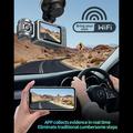 4K Dual-Lens WiFi Dash Cam, jossa on yökuvaus ja 360 kääntyvä objektiivi