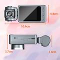 4K Dual-Lens WiFi Dash Cam, jossa on yökuvaus ja 360 kääntyvä objektiivi