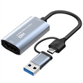 4K HDMI-USB-C/USB-A Videotallennuskortti