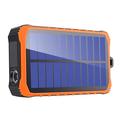 4smarts Prepper Solar Power Bank 12000mAh - 2xUSB-A - Musta / Oranssi