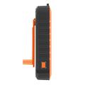 4smarts Prepper Solar Power Bank 12000mAh - 2xUSB-A - Musta / Oranssi