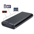 4smarts VoltHub 20000mAh Varavirtalähde - QC3.0, Power Delivery - Musta