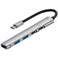 5-in-1 Alumiiniseos monitoiminen USB-C-keskitin